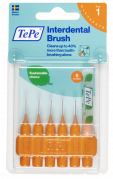 TePe Original szczoteczki międzyzębowe z bioplastiku 0,45 mm, pomarańczowe, 6 szt.