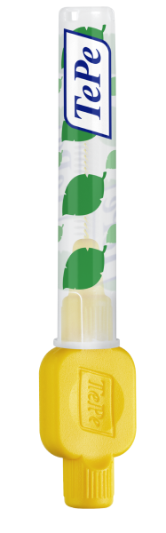 TePe Original międzyzębowe szczoteczki z bioplastiku 0,7 mm, Żółty, 6 sztuk, pudełko