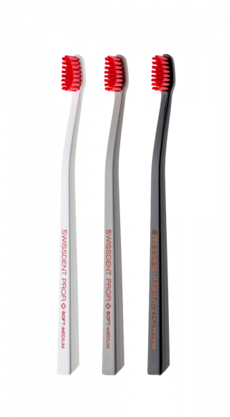 SWISSDENT COLOURS szczoteczki do zębów Soft-Medium (2+1 za darmo) - LUGANO