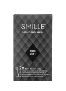 SMILLE Sonic Brush, końcówki wymienne MINI, czarne, 2 szt.