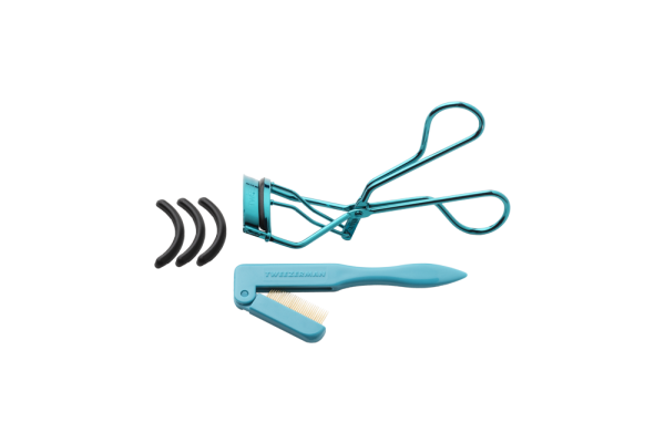 Zestaw upominkowy do rzęs Tweezerman Majestic Turquoise, edycja świąteczna