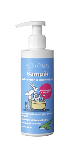 Bob a Bobek Šampík, szampon i żel pod prysznic 2w1, 200 ml