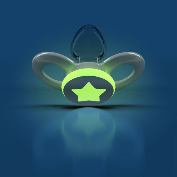 Dentistar smoczki ortodontyczne 6-14 miesięcy, szaro-zielone