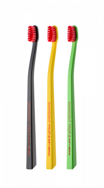 SWISSDENT COLOURS szczoteczki do zębów Soft-Medium (2+1 za darmo) - DAVOS