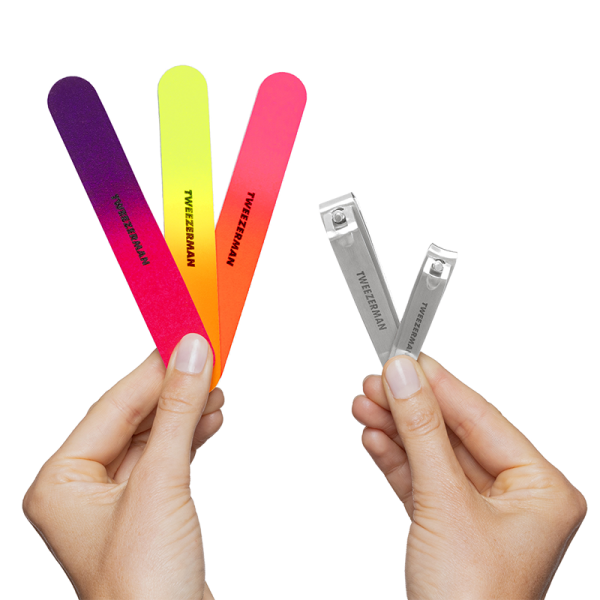 Tweezerman Neon Nail Kit - profesjonalny zestaw do pielęgnacji paznokci