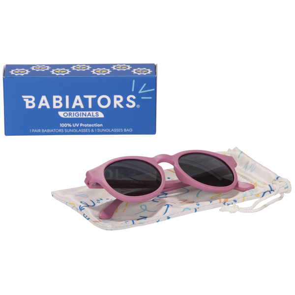 BABIATORS Keyhole Moon Cherry, okulary przeciwsłoneczne wiśniowe, 0-2 lata