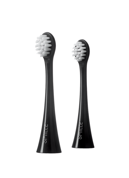 SMILLE Sonic Brush, końcówki wymienne MINI, czarne, 2 szt.