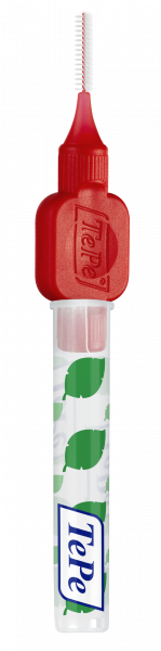 TePe Original szczoteczki międzyzębowe z bioplastiku 0,5 mm, czerwone, 6 szt.