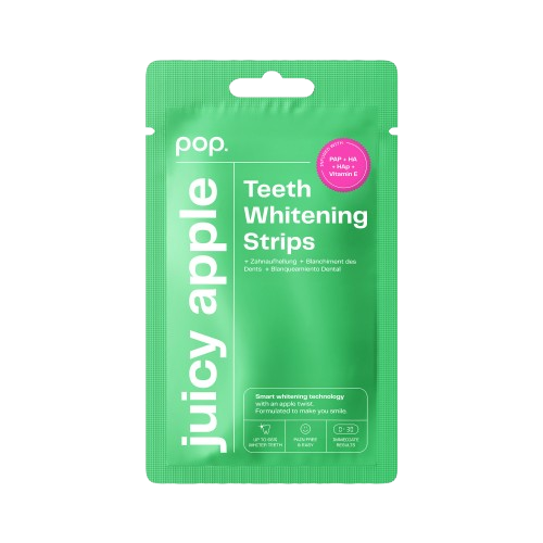 Pop Juicy Apple Teeth Whitening Strips, paski do wybielania zębów (7x2 szt.)