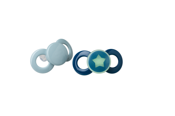 Dentistar Day & Night Soother, smoczek na dzień i na noc, od 14 miesięcy, niebieski