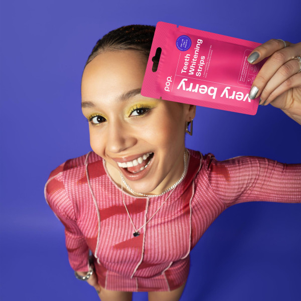 Pop Very Berry Teeth Whitening Strips, paski do wybielania zębów (7x2 szt.)