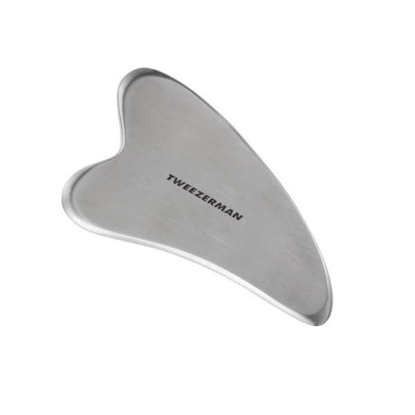 Tweezerman Stainless Steel Gua Sha - masażer do twarzy ze stali nierdzewnej