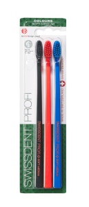 SWISSDENT COLOURS szczoteczki do zębów Soft-Medium (2+1 za darmo) - ZUG