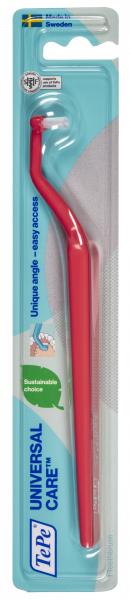 TePe Universal Care, szczoteczka do zębów do czyszczenia aparatów ortodontycznych i implantów