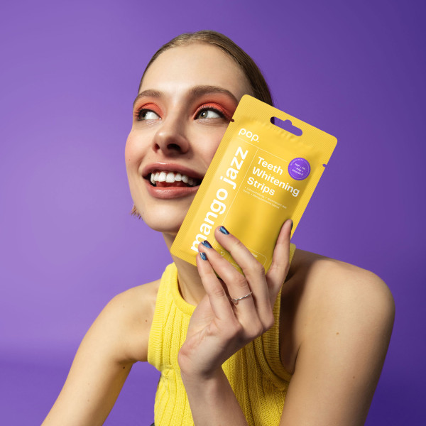Pop Mango Jazz Teeth Whitening Strips, paski do wybielania zębów (7x2 szt.)