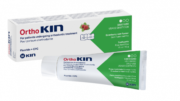OrthoKIN pasta do zębów o smaku truskawkowo – mietowym, 75 ml