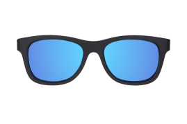 BABIATORS Polarized Navigator Jet Black, lustrzane okulary przeciwsłoneczne z polaryzacją, czarne, 6+