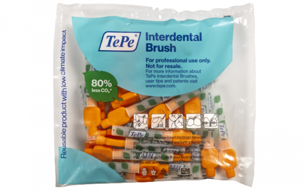 TePe Original szczoteczki międzyzębowe z bioplastiku 0,45 mm, pomarańczowe, 25 szt.