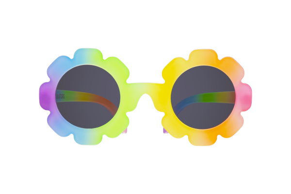 BABIATORS Original Flower Power, okulary przeciwsłoneczne tęcza, 3-5 lata