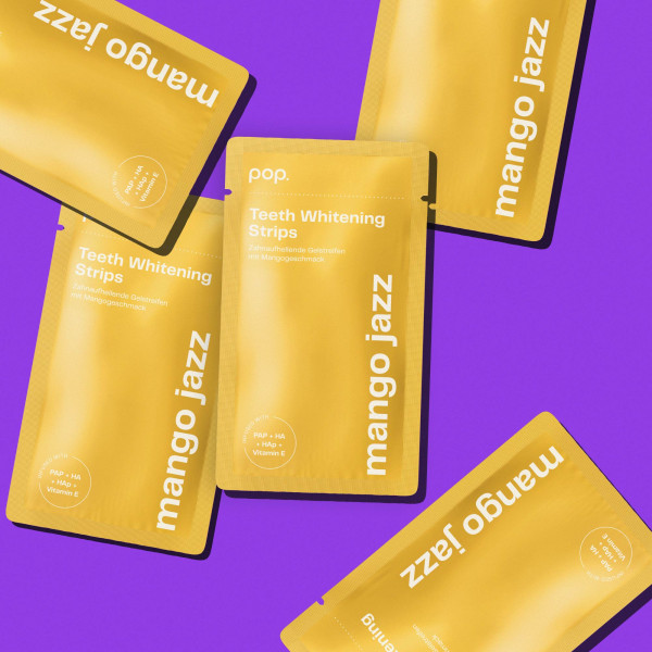 Pop Mango Jazz Teeth Whitening Strips, paski do wybielania zębów (7x2 szt.)