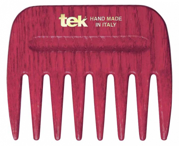 Tek AFRO COMB grzebień z szerokimi zębami w kolorze czerwonym