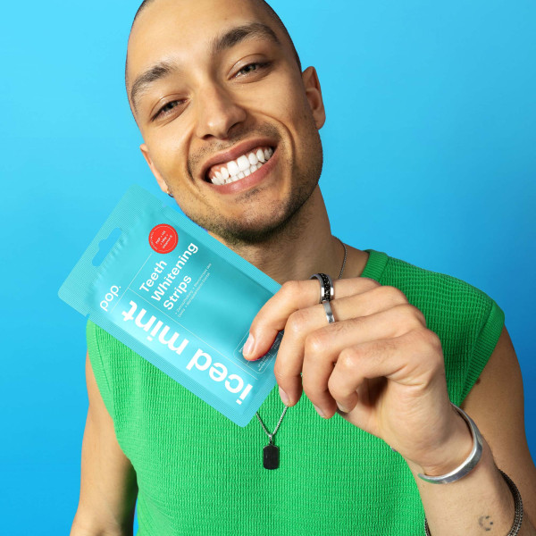 Pop Iced Mint Teeth Whitening Strips, paski do wybielania zębów (7x2 szt.)