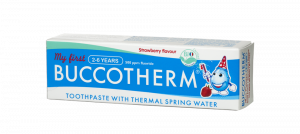 Buccotherm BIO żelowa pasta do zębów dla dzieci od 2 do 6 lat, truskawka, 50 ml