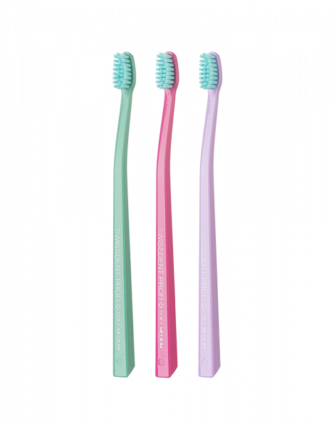 SWISSDENT COLOURS szczoteczki do zębów Soft-Medium (2+1 za darmo) - ART BASEL