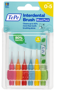 TePe Original szczoteczki międzyzębowe z bioplastiku, zestaw startowy, 6 szt.