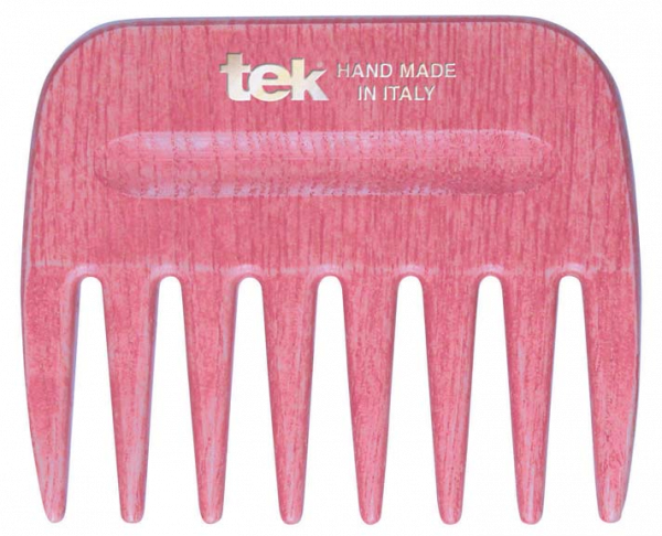 Tek AFRO COMB grzebień z szerokimi zębami w kolorze różowym