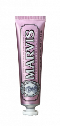 Marvis MARVIS SENSITIVE GUMS GENTLE MINT Zahnpasta mit Fluorid für empfindlich Zahnfleisch, 75 ml — Inhaltsstoffe und Bewertung