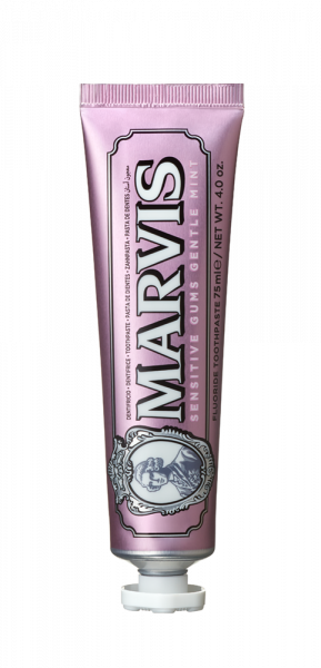 MARVIS SENSITIVE GUMS GENTLE MINT pasta do zębów z fluorem do wrażliwych dziąseł, 75 ml