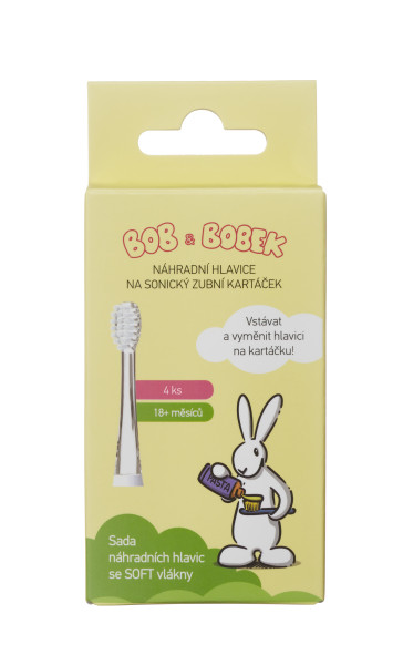 Bob a Bobek baby zapasowa głowica, 18+ miesięcy, 3 + 1 szt.