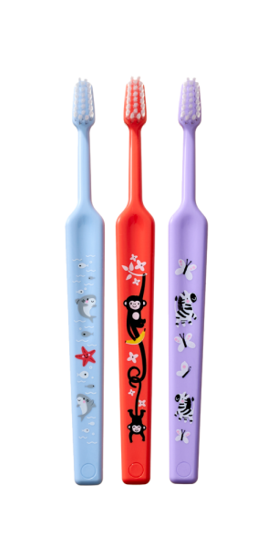 TePe Mini x-soft, szczoteczki do zębów dla najmniejszych, 2+1 gratis