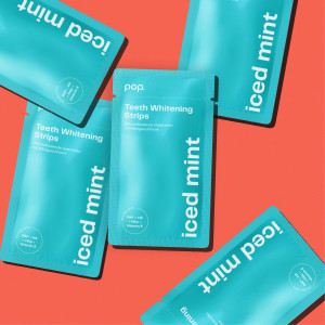 Pop Iced Mint Teeth Whitening Strips, paski do wybielania zębów (7x2 szt.)