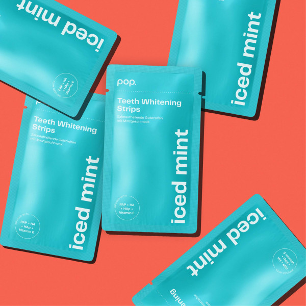 Pop Iced Mint Teeth Whitening Strips, paski do wybielania zębów (7x2 szt.)