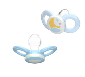 Dentistar smoczki ortodontyczne 0-6 miesięcy, niebieske