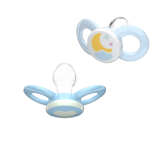 Dentistar smoczki ortodontyczne 0-6 miesięcy, niebieske