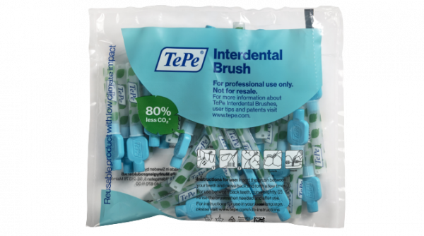 TePe Original szczoteczki międzyzębowe z bioplastiku 0,6 mm, niebieskie, 25 szt.