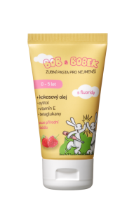 Bob i Bobek pasta do zębów dla dzieci o smaku malinowym i truskawkowym (0-6 lat), 50 ml