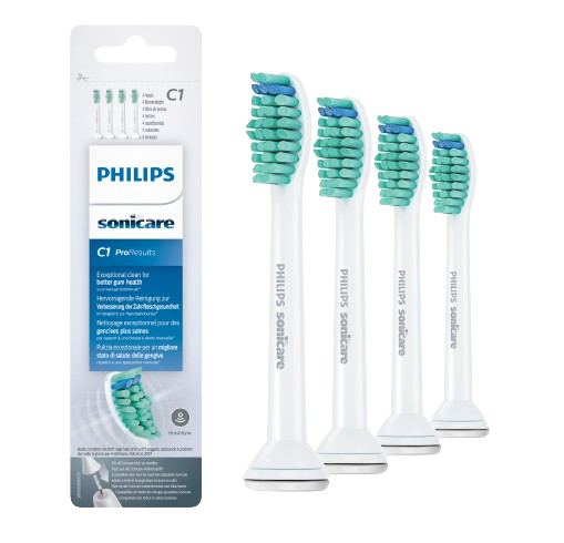 Philips Sonicare ProResults Standard HX6014/07, końcówki standardowe do szczoteczki, 4 szt.