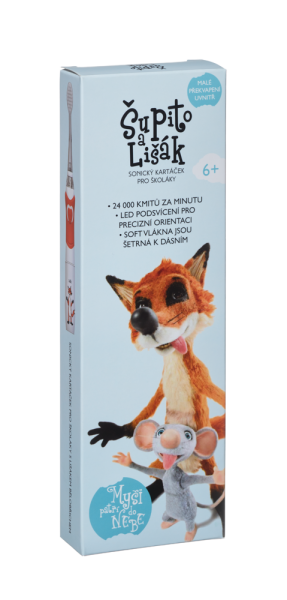 Czmyszka i Rudeusz soniczna szczoteczka dla dzieci 6+, pomarańczowa