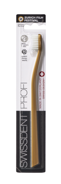 SWISSDENT WHITENING szczoteczka do zębów, soft, złoty