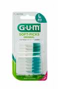 GUM Soft-Picks szczoteczka międzyzębowa do masażu z fluorkami Large, ISO 2 (40 szt.)