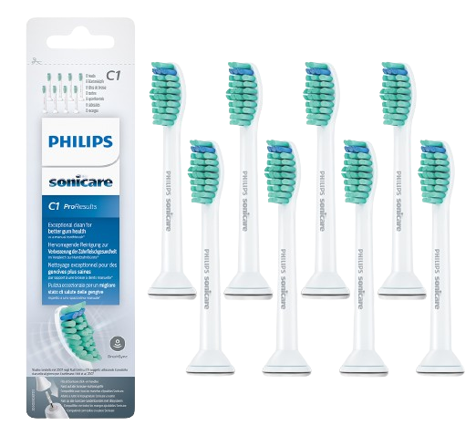 Philips Sonicare ProResults standard HX6018/07 końcówki standardowe do szczoteczki, 8 szt.