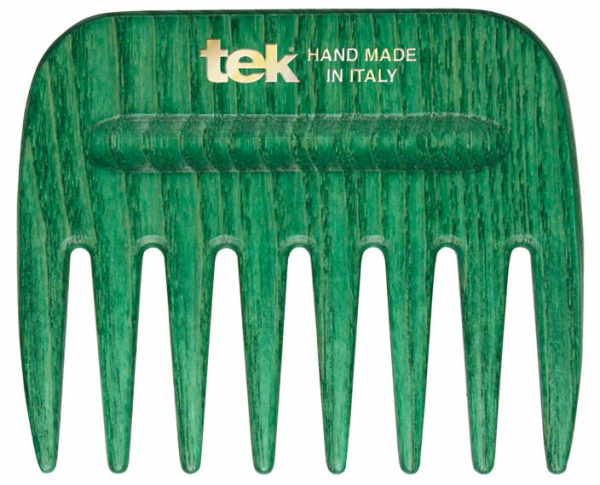 Tek AFRO COMB grzebień z szerokimi zębami w kolorze zielonym