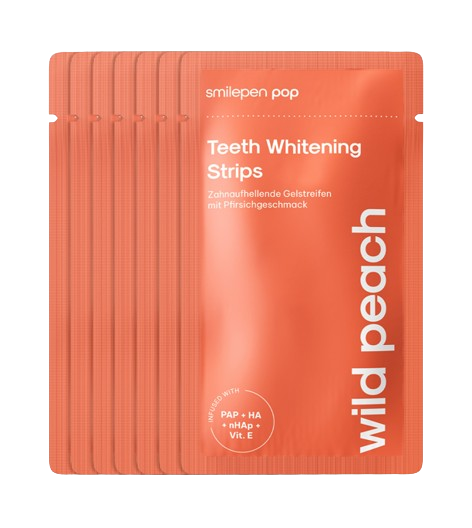 Pop Wild Peach Teeth Whitening Strips, paski do wybielania zębów (7x2 szt.)