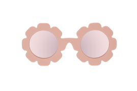 BABIATORS Polarized Flower Peachy Keen, lustrzane okulary przeciwsłoneczne z polaryzacją, brzoskwinia, 0-2 lata