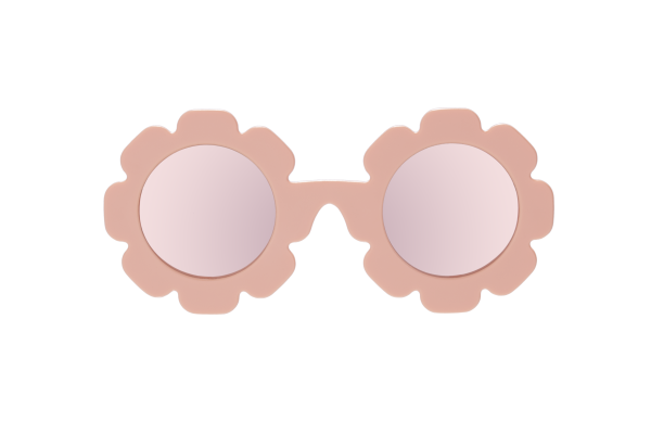 BABIATORS Polarized Flower Peachy Keen, lustrzane okulary przeciwsłoneczne z polaryzacją, brzoskwinia, 0-2 lata