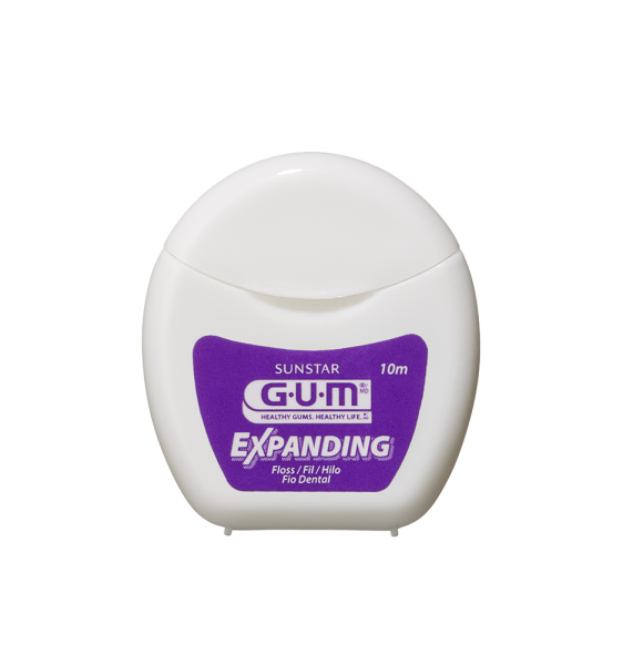 GUM Expanding nitka do zębów woskowana z mentolem, 10 m